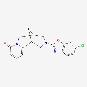 11-(6-Chloro-1,3-benzoxazol-2-yl)-7,11-diazatricyclo[7.3.1.0^{2,7}]trideca-2,4-dien-6-one