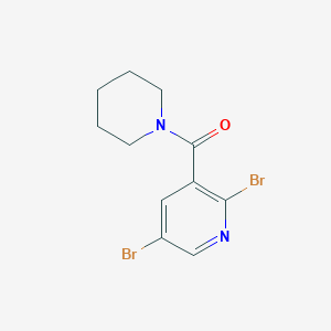 molecular formula C11H12Br2N2O B12273335 N-[(2,5-Dibromo-3-pyridinyl)carbonyl]piperidine CAS No. 1394291-32-7