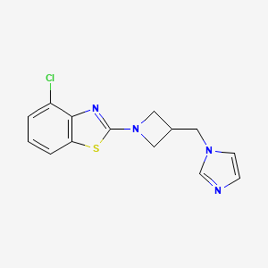 4-chloro-2-{3-[(1H-imidazol-1-yl)methyl]azetidin-1-yl}-1,3-benzothiazole