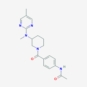 N-(4-{3-[methyl(5-methylpyrimidin-2-yl)amino]piperidine-1-carbonyl}phenyl)acetamide