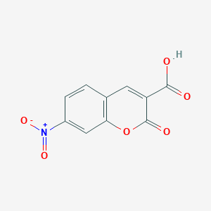 molecular formula C10H5NO6 B12273359 7-nitro-2-oxo-2H-chromene-3-carboxylic acid 