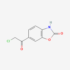 molecular formula C9H6ClNO3 B1227339 6-氯乙酰-2-苯并噁唑酮 CAS No. 54903-10-5