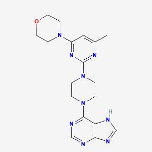 6-{4-[4-methyl-6-(morpholin-4-yl)pyrimidin-2-yl]piperazin-1-yl}-9H-purine