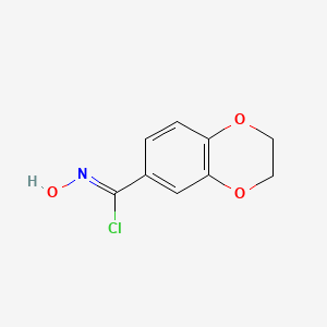 N-Hydroxy-2,3-dihydrobenzo[b][1,4]dioxine-6-carbimidoyl chloride