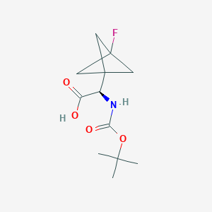 (2R)-2-{[(tert-butoxy)carbonyl]amino}-2-{3-fluorobicyclo[1.1.1]pentan-1-yl}acetic acid