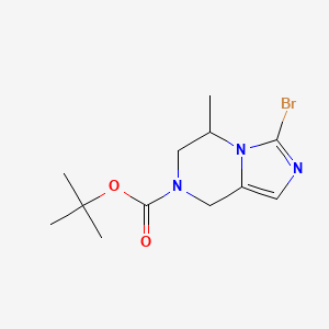 tert-Butyl 3-bromo-5-methyl-5,6-dihydroimidazo[1,5-a]pyrazine-7(8H)-carboxylate