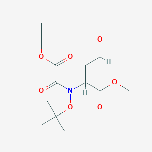 Methyl 2-[(2-methylpropan-2-yl)oxy-[2-[(2-methylpropan-2-yl)oxy]-2-oxoacetyl]amino]-4-oxobutanoate