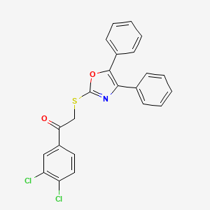 1-(3,4-Dichlorophenyl)-2-[(4,5-diphenyl-1,3-oxazol-2-yl)sulfanyl]ethanone