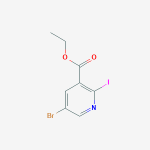 molecular formula C8H7BrINO2 B12273562 5-Bromo-2-iodonicotinicAcid 