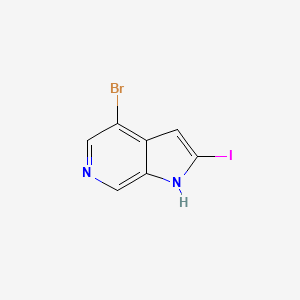 4-Bromo-2-iodo-6-azaindole