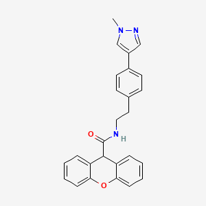 N-{2-[4-(1-methyl-1H-pyrazol-4-yl)phenyl]ethyl}-9H-xanthene-9-carboxamide