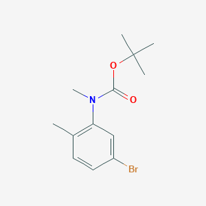 molecular formula C13H18BrNO2 B12273623 (5-Bromo-2-methyl-phenyl)-methyl-carbamic acid tert-butyl ester 