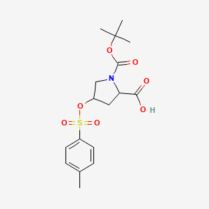 (2S,4R)-1-(tert-Butoxycarbonyl)-4-(tosyloxy)pyrrolidine-2-carboxylicacid