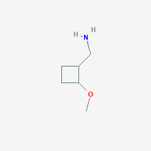 molecular formula C6H13NO B12273643 1-(2-Methoxycyclobutyl)methanamine 