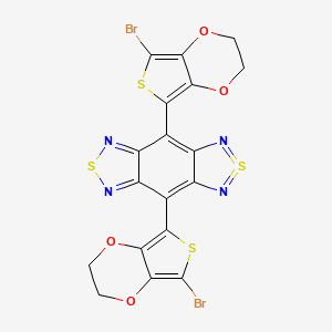 4,8-Bis(5-bromo-2,3-dihydrothieno[3,4-b][1,4]dioxin-2-yl)benzo[1,2-c;4,5-c']bis[1,2,5]thiadiazole