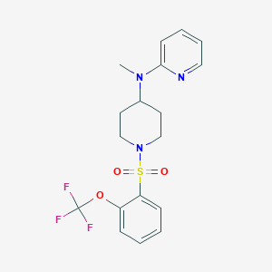 N-methyl-N-{1-[2-(trifluoromethoxy)benzenesulfonyl]piperidin-4-yl}pyridin-2-amine