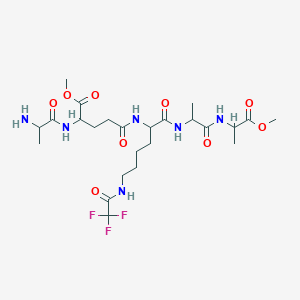 molecular formula C24H39F3N6O9 B12273663 H-DL-Ala-DL-gGlu(OMe)-DL-Lys(Tfa)-DL-Ala-DL-Ala-OMe 