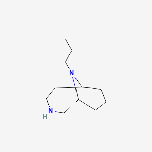 molecular formula C11H22N2 B12273682 10-Propyl-3,10-diazabicyclo[4.3.1]decane 