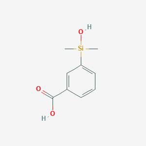 molecular formula C9H12O3Si B12273695 3-(Hydroxydimethylsilyl)benzoic acid 