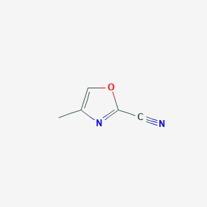 molecular formula C5H4N2O B12273726 4-Methyl-1,3-oxazole-2-carbonitrile 