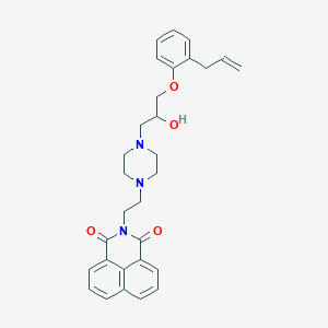 2-[2-[4-[2-Hydroxy-3-(2-prop-2-enylphenoxy)propyl]-1-piperazinyl]ethyl]benzo[de]isoquinoline-1,3-dione