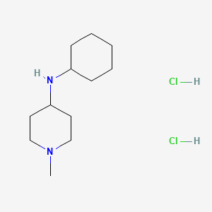 molecular formula C12H26Cl2N2 B12273741 Cyclohexyl-(1-methyl-piperidin-4-YL)-amine dihydrochloride 