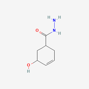 5-Hydroxycyclohex-3-ene-1-carbohydrazide