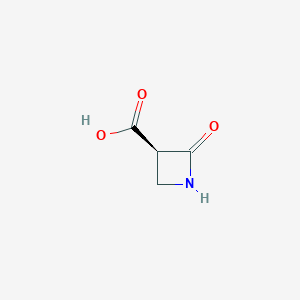 molecular formula C4H5NO3 B12273776 (3R)-2-oxoazetidine-3-carboxylic acid 