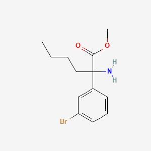 2-Amino-2-(3-bromo-phenyl)-hexanoic acid methyl ester