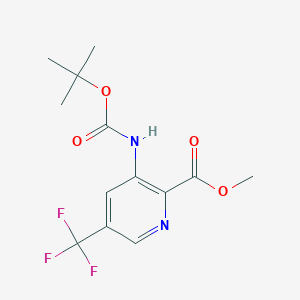 3-tert-Butoxycarbonylamino-5-trifluoromethyl-pyridine-2-carboxylic acid methyl ester