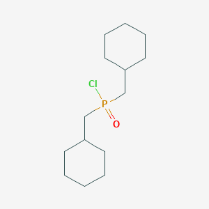 molecular formula C14H26ClOP B12273843 Bis(cyclohexylmethyl)phosphinic Chloride 