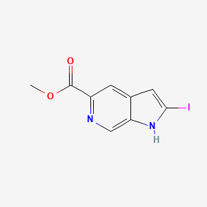 2-Iodo-6-azaindole-5-carboxylic acid methyl ester