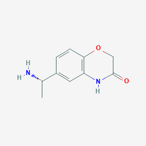 6-[(1S)-1-aminoethyl]-3,4-dihydro-2H-1,4-benzoxazin-3-one