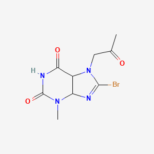 8-Bromo-3-methyl-7-(2-oxopropyl)-4,5-dihydropurine-2,6-dione