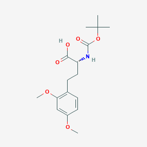 molecular formula C17H25NO6 B12273904 Boc-2,4-dimethoxy-D-homophenylalanine 