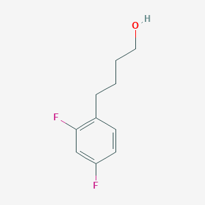 molecular formula C10H12F2O B12273905 2,4-Difluoro-benzenebutanol 