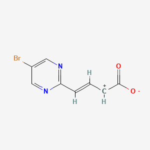 molecular formula C8H5BrN2O2 B12273925 (E)-4-(5-bromopyrimidin-2-yl)but-3-enoate 