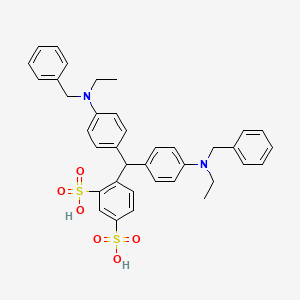 1,3-Benzenedisulfonic acid, 4-[bis[4-[ethyl(phenylmethyl)amino]phenyl]methyl]-