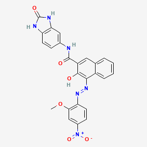 2-Naphthalenecarboxamide, N-(2,3-dihydro-2-oxo-1H-benzimidazol-5-yl)-3-hydroxy-4-[(2-methoxy-4-nitrophenyl)azo]-