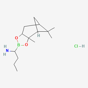 molecular formula C14H27BClNO2 B12274000 (R)-BoroNva-(+)-Pinanediol-HCl 