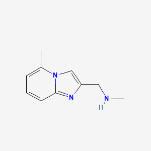 molecular formula C10H13N3 B12274053 Methyl-(5-methyl-imidazo[1,2-a]pyridin-2-ylmethyl)-amine CAS No. 886363-01-5