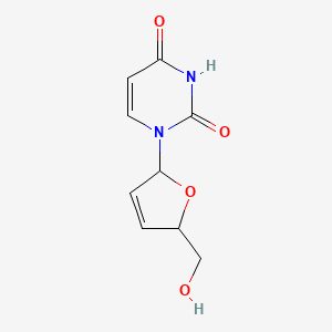 1-(5-(Hydroxymethyl)-2,5-dihydrofuran-2-YL)pyrimidine-2,4(1H,3H)-dione