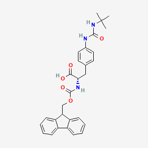 molecular formula C29H31N3O5 B12274089 Fmoc-Aph(tBuCbm)-OH CAS No. 1998216-17-3