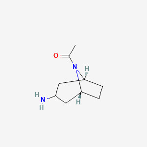 8-Azabicyclo[3.2.1]octan-3-amine, 8-acetyl-, (3-endo)-(9CI)