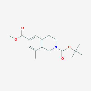 8-Methyl-3,4-dihydro-1H-isoquinoline-2,6-dicarboxylicacid2-tert-butylester6-methylester