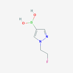 molecular formula C5H8BFN2O2 B12274145 (1-(2-Fluoroethyl)-1H-pyrazol-4-yl)boronic acid 