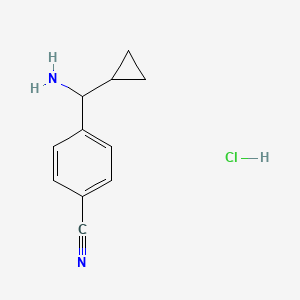 4-[(S)-Amino(cyclopropyl)methyl]benzonitrile hydrochloride