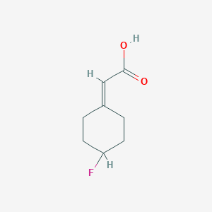 molecular formula C8H11FO2 B12274189 (4-Difluoro-cyclohexylidene)-acetic acid 