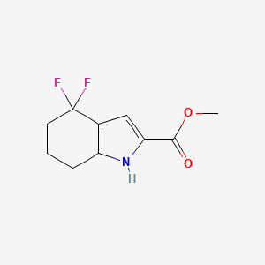 molecular formula C10H11F2NO2 B12274216 Methyl4,4-difluoro-4,5,6,7-tetrahydro-1H-indole-2-carboxylate 