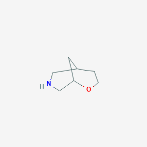 molecular formula C7H13NO B12274226 2-Oxa-7-azabicyclo[3.3.1]nonane 